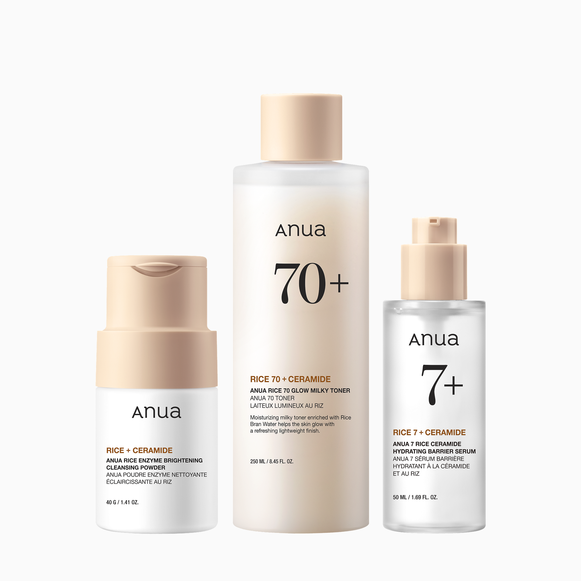 Rice Nourishing Trio for Dry Skin Set